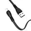Кабель Hoco U76 Pisces Cable USB to Type-C 3A 1,2m Black - мініатюра 1
