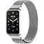 Ремешок-бампер DK для Xiaomi Mi Band 7 Pro Metal Milanese Loop Magnetic (silver) - миниатюра 3