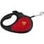 Повідець-рулетка для собак Waudog R-leash, малюнок "Супермен Лого червоний", M, до 25 кг, 5 м, світловідбиваюча стрічка чорний - мініатюра 1
