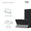 Чохол-книжка на планшет Lenovo Tab M7 TB-7305F/M7 (3rd Gen) TB-7306X, Smart Case, black, підставка для планшета 7 , шкіряний, мікрофібра, на магніті, ArmorStandart (ARM58606) - мініатюра 4