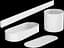 Комплект аксессуаров Hansgrohe WallStoris 4в1 Matt White 27968700, Белый матовый - миниатюра 1