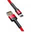 Кабель Baseus Cafule Special Edition Cable USB to Lightning 2.4A 1m CALKLF-G09 Red - мініатюра 2