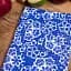 Рушник вафельний MirSon №512 Waffle Blue lace 90х45 см (2200006739791) - мініатюра 2