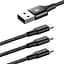 Кабель Baseus Rapid Cable USB to Lightning/microUSB/Type-C 3A 1.2m CAMLT-SU01 Black - мініатюра 3