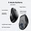 Мишка UGREEN 2.4GHz+Bluetooth MU101, бездротова, 4000dpi., 5кн., чорна - мініатюра 8