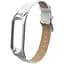 Ремінець для фітнес-браслета Amazfeel для Steel Leather design bracelet for Xiaomi Mi Band 3 Modern White - мініатюра 1