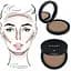 Скуловий коректор Sinart Contourpro Sculpting Powder SP2 10 г - мініатюра 4