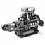 Конструктор двигун Mould King McLaren V8 Technic моторизований восьмициліндровий мотор для дітей та дорослих 737 деталей - мініатюра 3