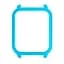 Защитный бампер Tamister для смарт-часов Amazfit Bip/Bip Lite голубой - миниатюра 2