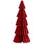 Ялинка декоративна паперова МВМ My home 300х110 мм M темно-червона (DH-NY-91 M DARK RED) - мініатюра 1