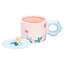 Чашка керамічна Happy Life Flowers з кришкою рожева 300 мл HP7196P - мініатюра 2