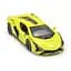 Автомодель TechnoDrive Lamborghini Sian, 1:32, жовта (250346U) - мініатюра 6