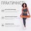 Коврик для йоги и фитнеса TPE+TC 6 мм двухслойный персиковый-коричневый EasyFit fit0025086 - миниатюра 2
