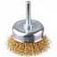 Корщітка технічна Intertool для дриля торцева 50мм x 1/4" рифлена латунь BT-9051 - мініатюра 1