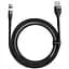 Кабель Baseus Zinc Fabric Magnetic Cable USB to MicroUSB 3A 1m CAMXC-KG1 Black-Grey - мініатюра 2