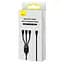 Кабель Baseus Flash Series Ⅱ One-for-three Fast Charging Cable Type-C to Lightning+Type-C+MicroUSB 100W 1.5m CASS030201 Black - миниатюра 3