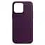 Кожаный чехол-панель для Apple iPhone 13 Pro Max, FAKE Leather Case, фиолетовый, искусственная кожа, премиум-класс, противоударный, защита всего корпуса, с мягкой подкладкой, поддержка MagSafe и беспроводной зарядки, ArmorStandart (ARM61380) - мініатюра 1
