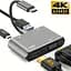 Концентратор Type-C 4 в 1, адаптер type-c 3.0 до 4K HDMI HDTV, VGA USB 3.0 PD, розгалужувач швидкої зарядки - мініатюра 2