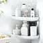 Полиця кутова МВМ My Home BP-26 клейка біла з сірим (BP-26 WHITE/GRAY) - мініатюра 6