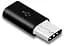 Переходник Hoozo MicroUSB на Type-C - Black - мініатюра 2