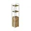 Етажерка 3/34 Ferrum-decor Серії Конект з тумбою 144x34x28 Білий ДСП Артизан (FRD-104433) - мініатюра 1