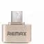Адаптер Remax MicroUSB USB-переходник OTG-Micro adapter золотистый - миниатюра 1