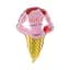 Куля повітряна фольгована (50 см) Ice Cream рожева - мініатюра 1