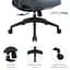 Офісне крісло OfficePro Balance OC550-B-DG-DG (OC550-B-DG-DG) - мініатюра 14