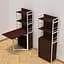 Стол книга с этажеркой Практик 2 Ferrum-decor 1555x640x990 Белый металл ДСП Венге Магия 16 мм (FRD-105392) - миниатюра 1
