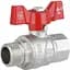 Кран кульовий Thermo Alliance Forte 1/2" ВЗ прямий, PN40, метелик SF607W15 - мініатюра 1