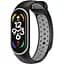 Силіконовий ремінець Sport Xiaomi Mi Band 7/6/5 Black/Grey - мініатюра 1