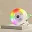 Настільний акумуляторний вентилятор Desktop Fan S37 з RGB-підсвіткою, 3 швидкості, 2,8 Вт, жовто-білий - мініатюра 1