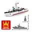 Конструктор Wange військовий корабель Type 081 мінний тральщик – дитячий конструктор, військова техніка, 380 деталей - мініатюра 4