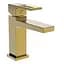 Змішувач для умивальника Haiba Kant 001 Brushed Gold HB9605 Золотий - мініатюра 1
