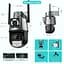 Вулична камера XPRO 8MP 4K IP Camera Outdoor WiFi PTZ подвійний об'єктив, подвійний екран чорна (43912-_1343) - мініатюра 2
