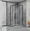 Душова кабіна Dusel DSL194B Black Matt 1000x1000x1900, Чорний матовий, Універсальна, прозрачний, Чорний матовий, 100x100 - мініатюра 1