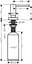 Дозатор кухонний Hansgrohe A51 500 ml врізний хром 40448000, Хром - мініатюра 8