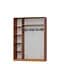Шкаф-купе двухдверный MebelStar Стандарт AL ДСП/Зеркало 150x60x210 см Дуб тахо (MBS-3473) - миниатюра 2
