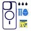 Чохол із підставкою MagSafe TPU PC Metal Stand Case Apple iPhone 14 Pro Max Dark Blue - мініатюра 2