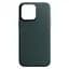 Кожаный чехол-панель для Apple iPhone 15 Pro Max, FAKE Leather Case, зеленый, искусственная кожа, премиальный, противоударный, защита всего корпуса, с мягкой подкладкой, поддержка MagSafe и беспроводной зарядки, ArmorStandart (ARM76309) - миниатюра 1