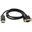 Кабель мультимедійний DisplayPort (M) ещ VGA (M) 1.0m PowerPlant (CA911882) - мініатюра 1