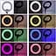 Селфі-лампа LED кільцева 33 см Voltronic MJ33 RGB - мініатюра 5