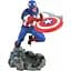 Фігурка Diamond Select Toys Gallery diorama Marvel Captain America Марвел Капітан Америка 25 см (G M CA) - мініатюра 1