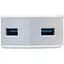 Зарядний пристрій INKAX CD-18 Travel charger + Lightning cable 2USB 2.1A White - мініатюра 4