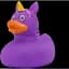 Утка FunnyDucks Единорог фиолетовый ( 2090) - миниатюра 2