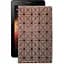 Чохол StatusCASE з екошкіри для планшету Fly Flylife Connect 10.1 3G 2 Коричневий ромб - мініатюра 1
