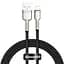 Кабель Baseus Cafule Series Metal Cable USB to Lightning 2.4A 1m CALJK-A01 Black - миниатюра 1