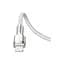 Дата кабель USB-C to Lightning 1.0m Cafule Metal PD 20W white Baseus (CATLJK-A02) - мініатюра 5