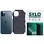 Захисна плівка SKLO Back (тил+грани без углов) Carbon для Apple iPhone 14 (6.1) - мініатюра 1