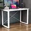 Письменный стол Ferrum-decor Драйв 750x1400x600 Белый металл ДСП Белое 16 мм (FRD-103143) - миниатюра 7